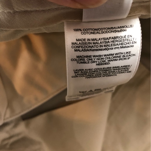 Brooks Brothers Pants Mens 35x30 Advantage Chino Clark Beige Khaki Cotton Dress - Picture 10 of 11